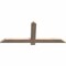 Ekena Millwork Eugene Smooth Timber Gable Bracket, Douglas Fir, 48"W x 20"H x 1 1/2"D x 3 1/2"F, 10/12 Pitch GBW048X20X0204EUG00SDF - alternate 5